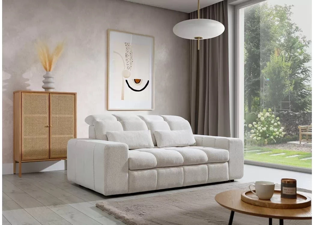 Sofa 2-osobowa Magnelio z elektrycznie wysuwanym siedziskiem
