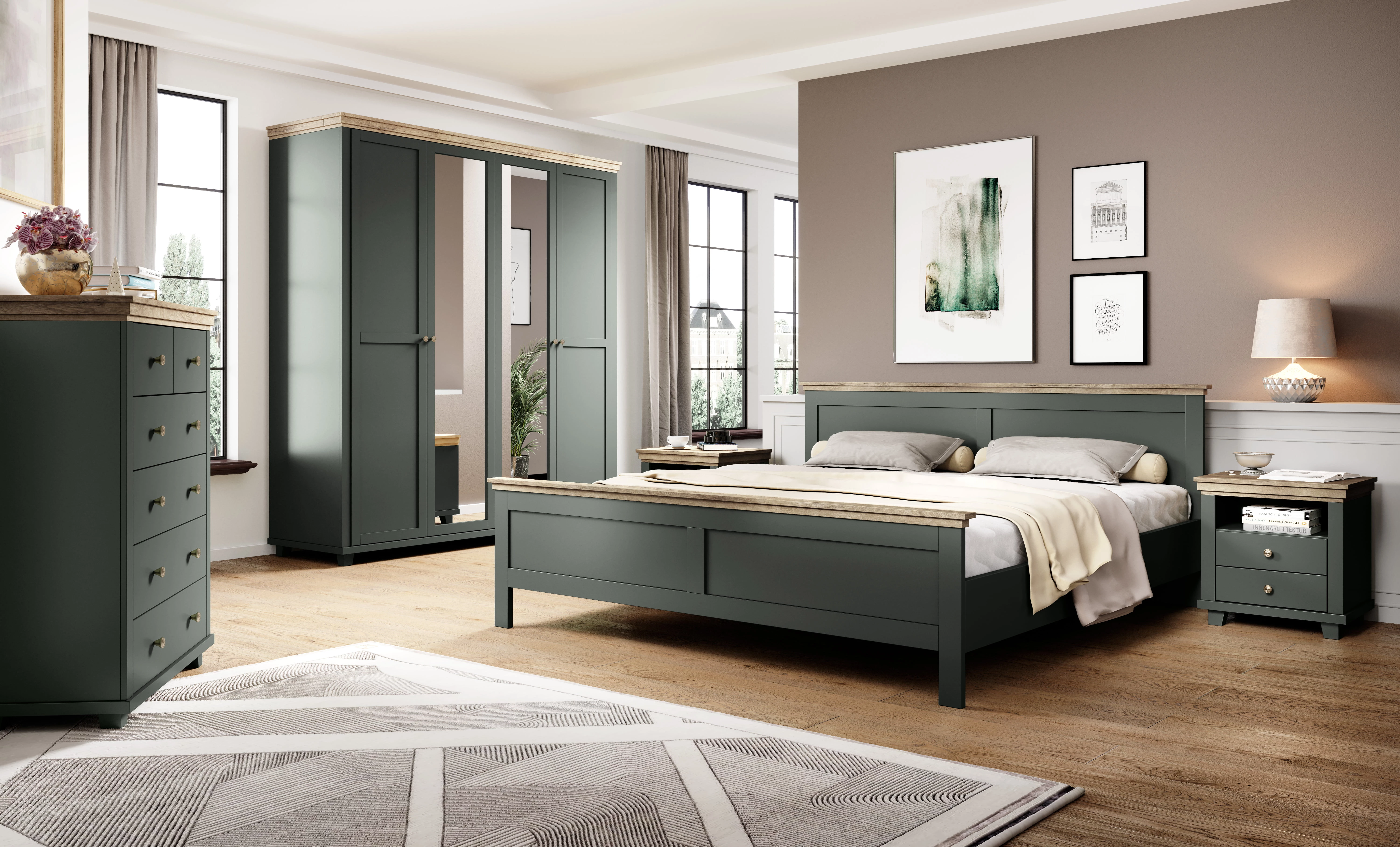 Módní a pohodlná postel 160 v klasickém stylu do ložnice Evora