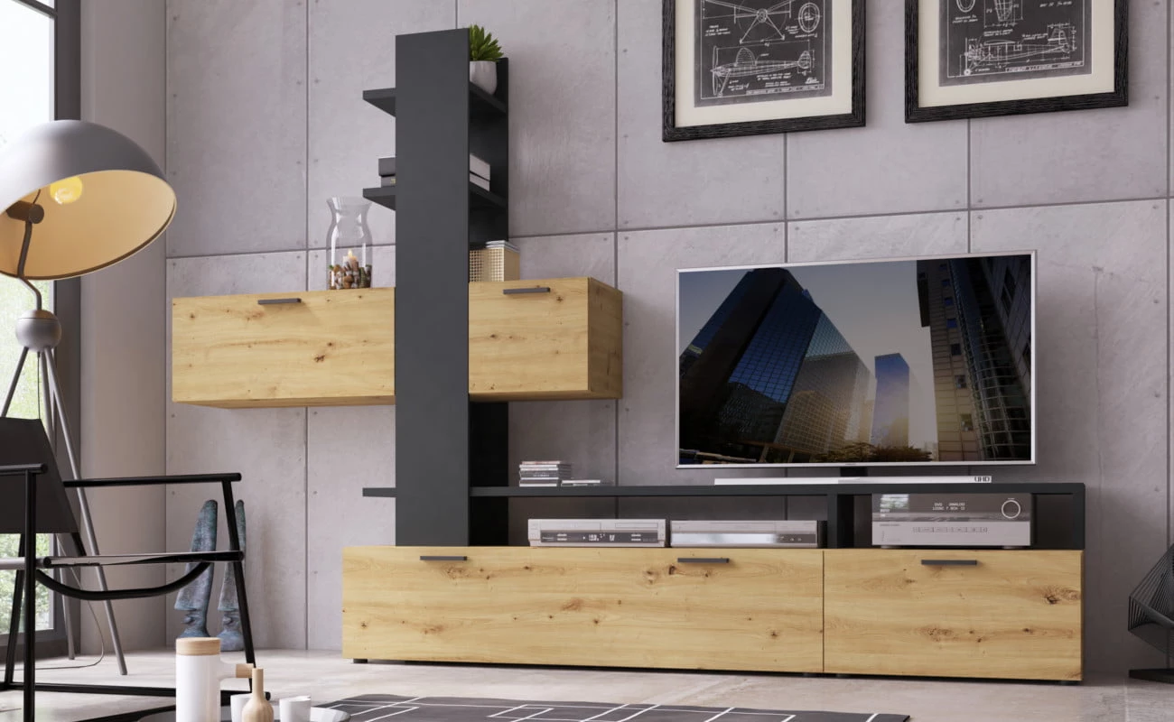 Moderní obývací stěna do obývacího pokoje Easy