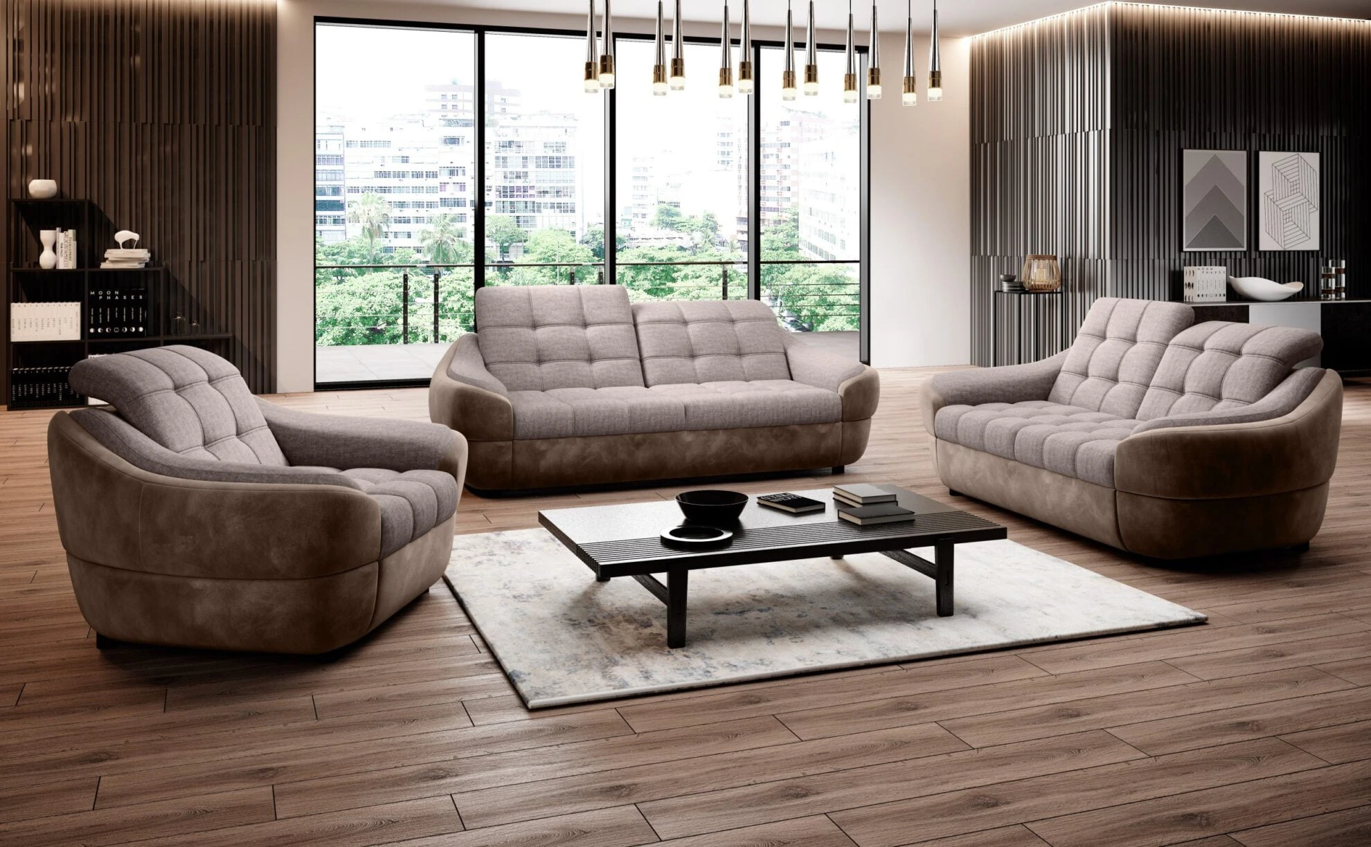 Sofa 2-osobowa Infinity z regulowanymi zagłówkami