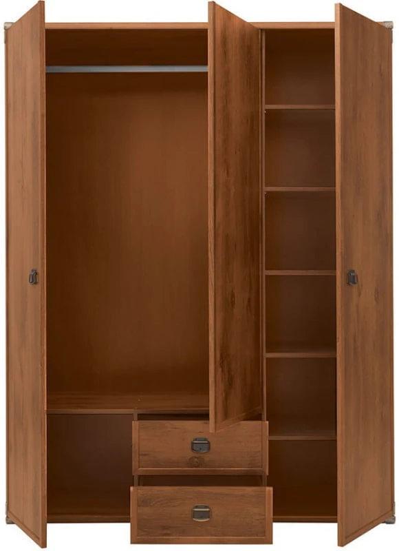 Pojemna szafa z drzwiami i szufladami do pokoju dziecięcego Indiana