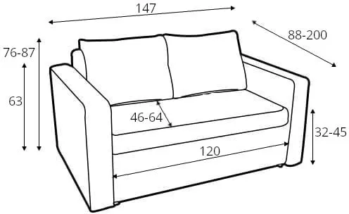 Sofa Bunio z funkcją spania