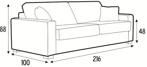 Sofa 4-osobowa Lukas