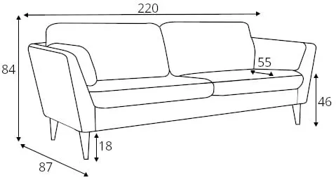 Sofa 3-osobowa Mynta