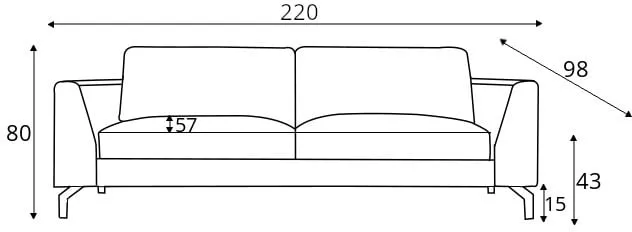 Sofa 3-osobowa Ohio