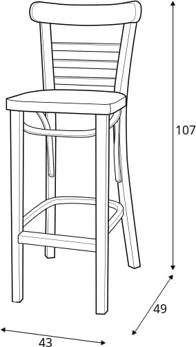 Krzesło Barowe BST-225
