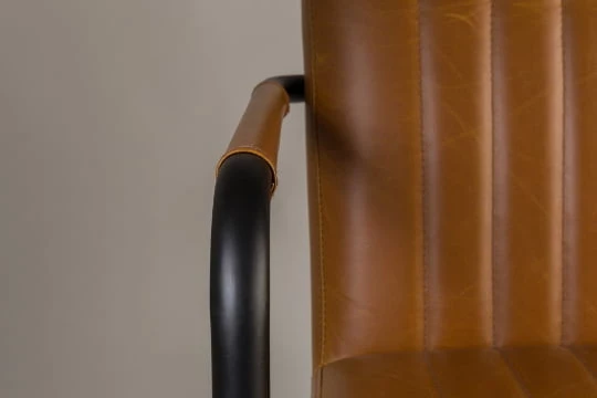 Fotel koniak vintage Stitched