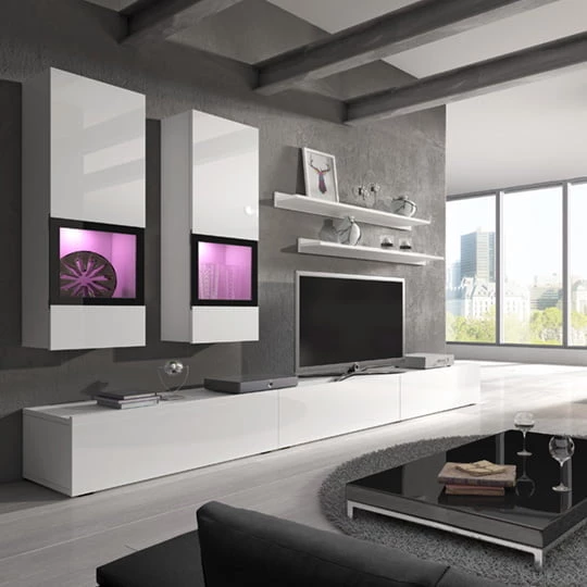 Moderní obývací stěna s místem na TV Baros
