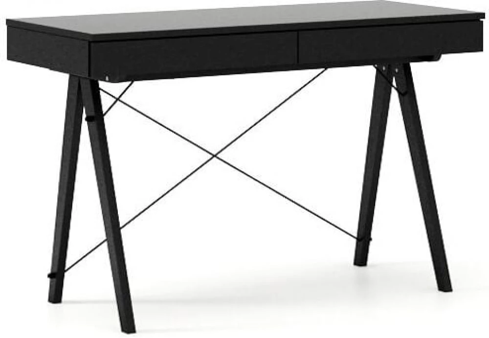 Psací stůl 120x50 Black Black/White