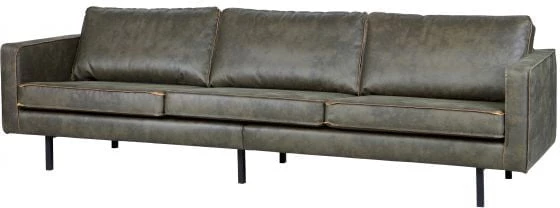 Sofa 3-osobowa skórzana zielona Rodeo