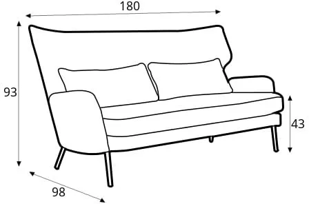 Sofa 2.5-osobowa Alex
