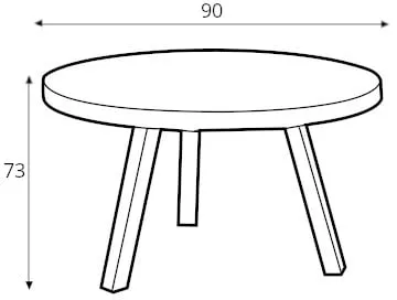 Stolik Ø90 Treben