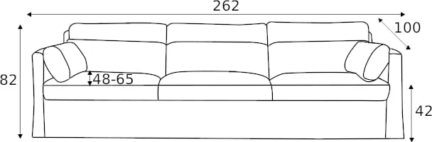 Sofa 4-osobowa Sara