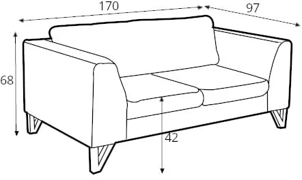 Sofa 2-osobowa Willy