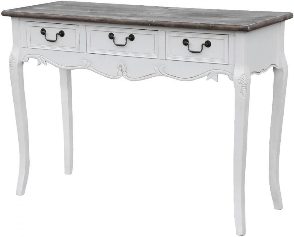 Elegantní konzolový stolek se zásuvkami na vysokých nohách do obývacího pokoje nebo ložnice Rimini