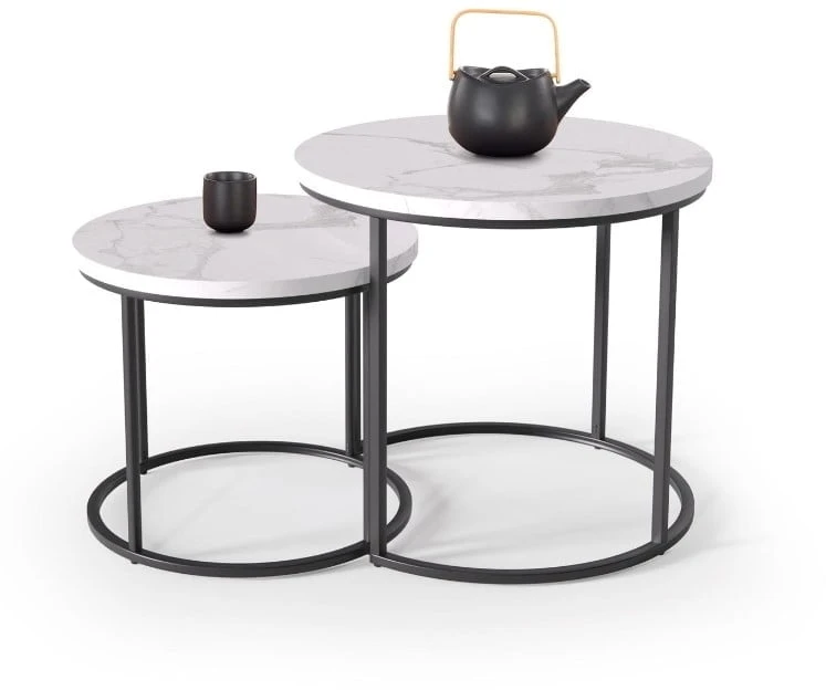 Sada dvou kávových stolků do obývacího pokoje Oreo