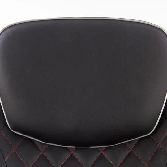 Fotel rozkładany Camaro czerwony-czarny