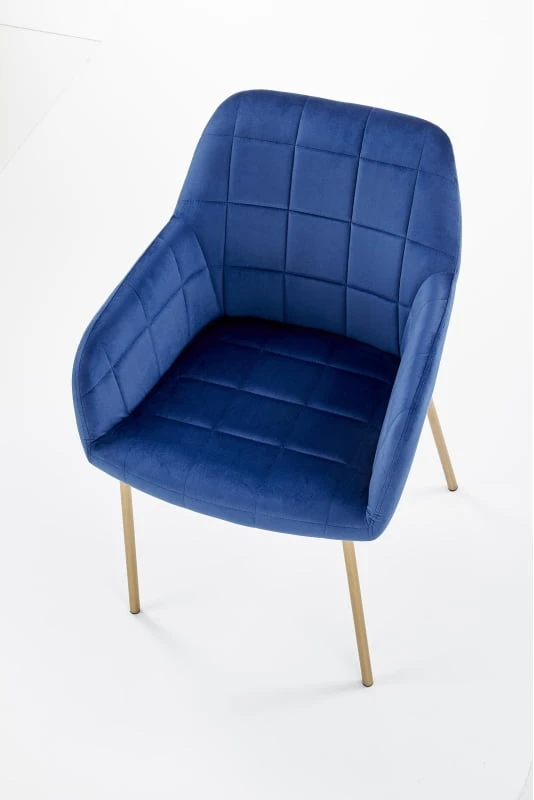 Stylowe krzesło tapicerowane z podłokietnikami do jadalni K-306