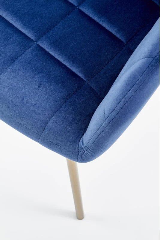 Stylowe krzesło tapicerowane z podłokietnikami do jadalni K-306