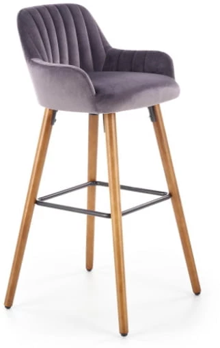 Moderní čalouněná barová židle do jídelny nebo kuchyně H-93