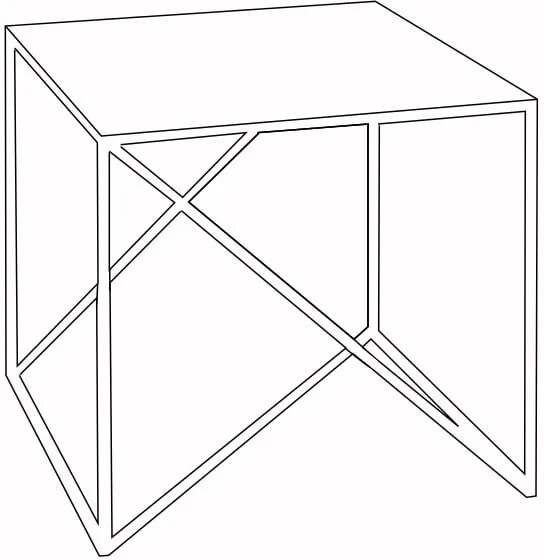 Stolik kawowy 50x50 cm Memo Metal