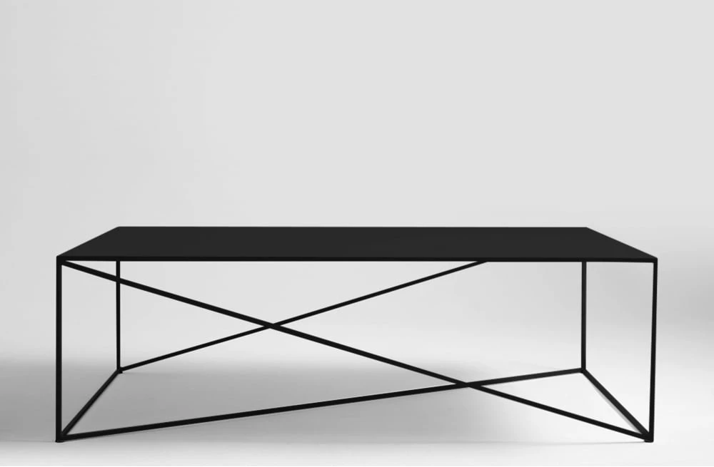 Konferenční stolek na kovových rámech 140x80 cm Memo Metal