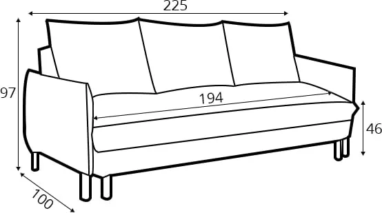 Sofa 3-osobowa Nesto