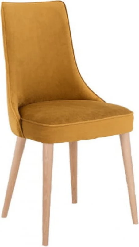 Čalouněná židle s dřevěnými nohami Kiko