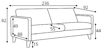 Sofa 4-osobowa Impulse