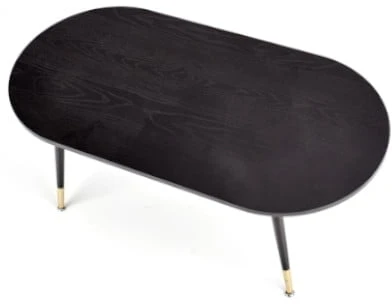 Konferenční stolek Embosa do obývacího pokoje černý se zlatou