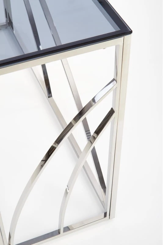Stylový konzolový stolek se skleněnou deskou stolku do obývacího pokoje KN-5