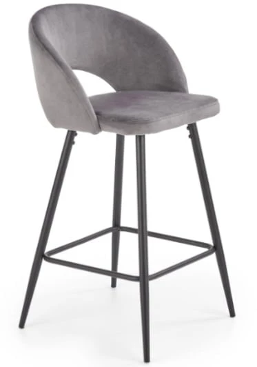Moderní čalouněná barová židle do jídelny H-96