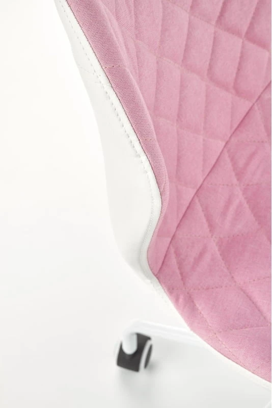 Otočná židle Matrix 3 do dětského pokoje světle růžová s bílou