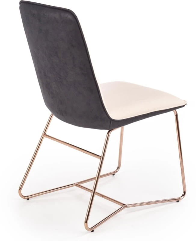 Eleganckie krzesło na stalowych nóżkach do jadalni K-390