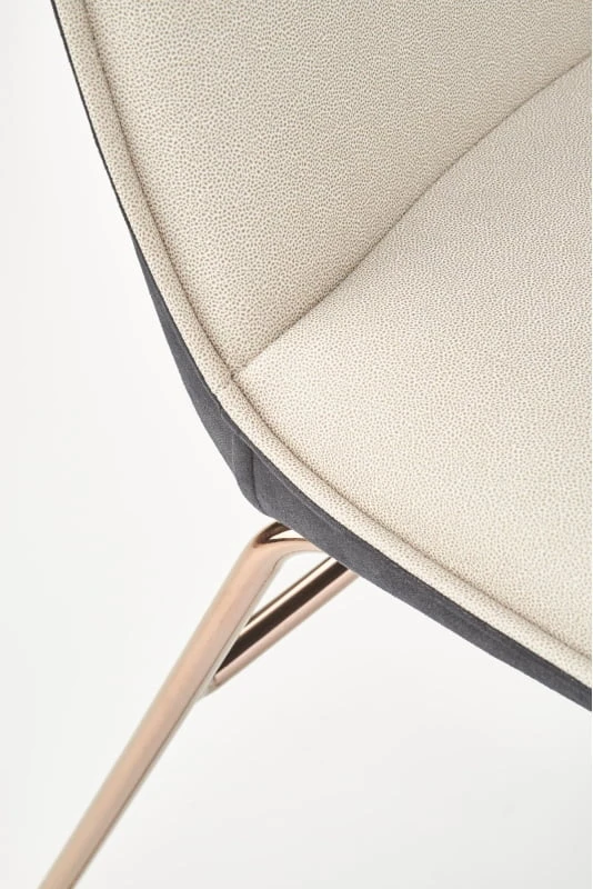 Eleganckie krzesło na stalowych nóżkach do jadalni K-390