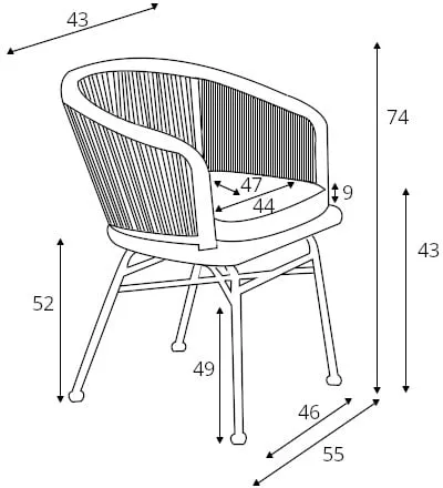 Záhradní židle K-400