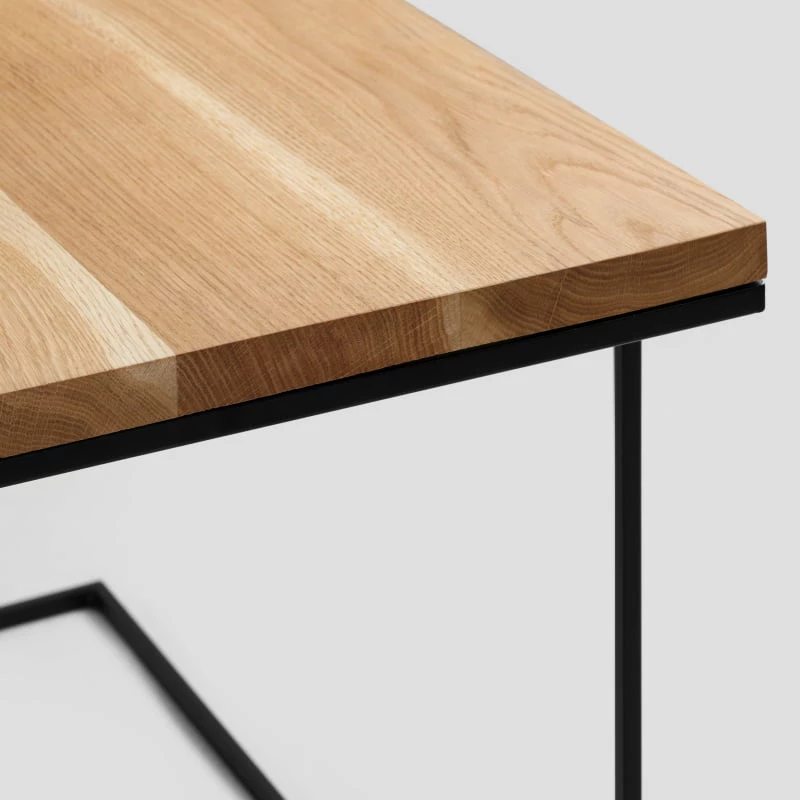 Konferenční stolek na kovových rámech 80 Walt Solid Wood