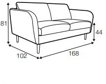 Sofa 2-osobowa Polly