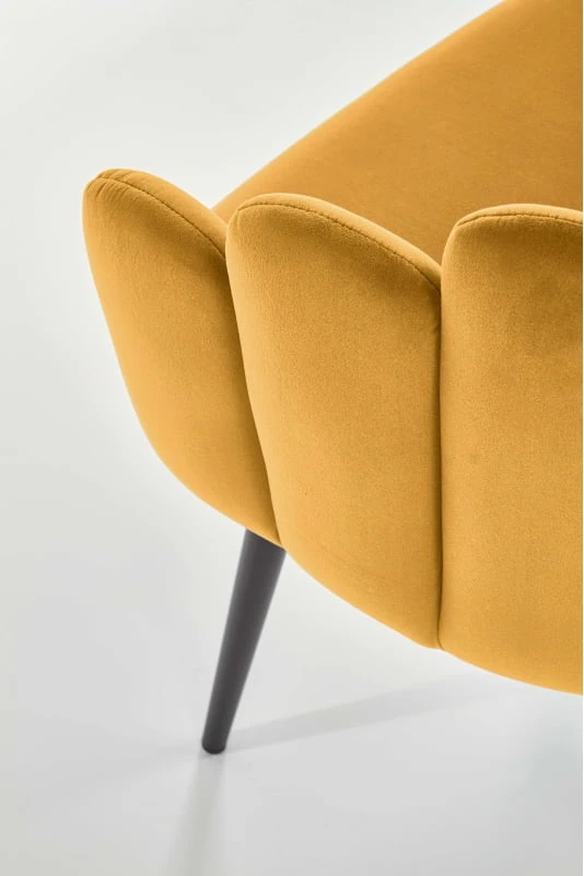 Eleganckie krzesło tapicerowane do jadalni K-410