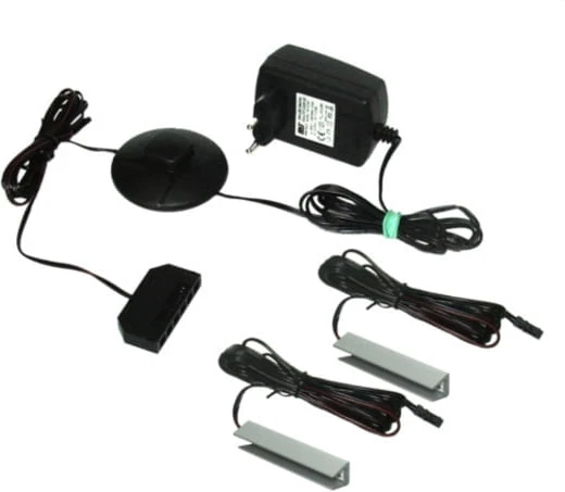 LED osvětlení skleněných polic, 2x svorka