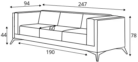Sofa 3-osobowa Chesterfield Gusto