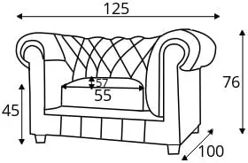 Fotel Chesterfield Cambridge