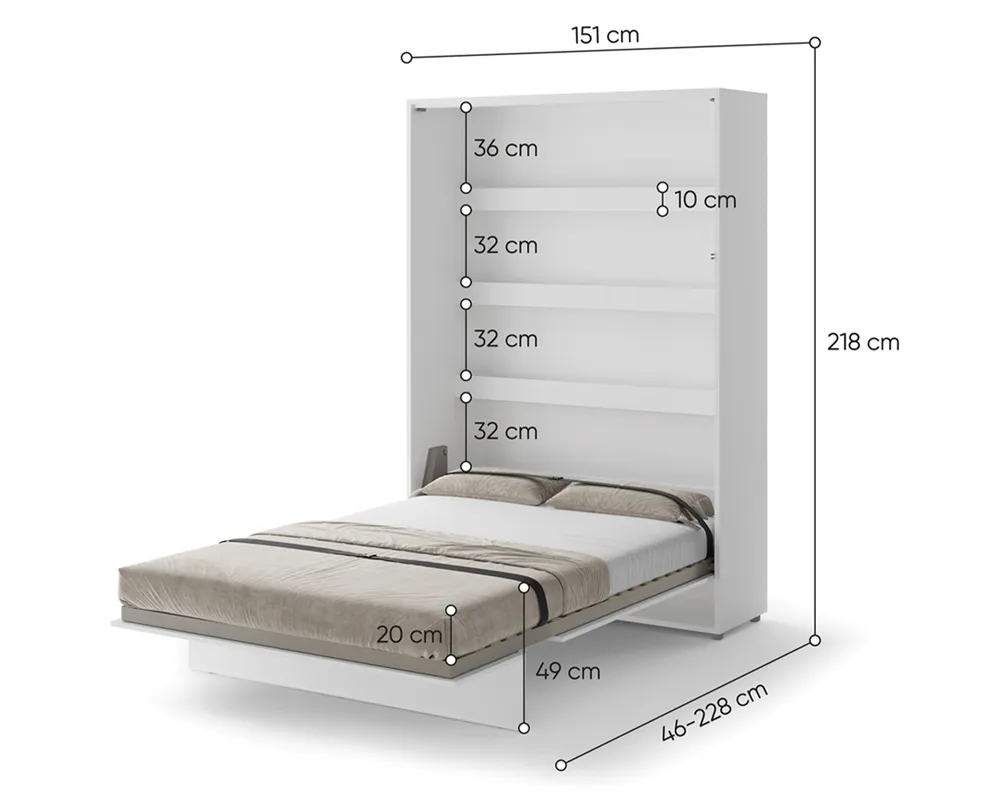 Półkotapczan Pionowy 140 Bed Concept