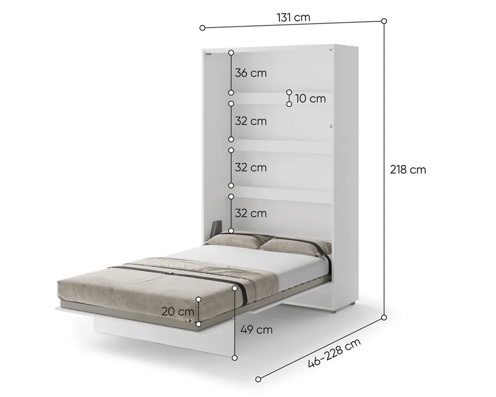 Sklápěcí postel vysoká 120 Bed Concept
