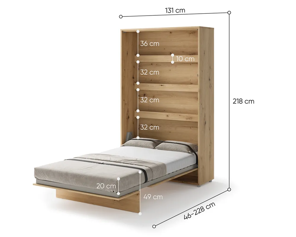 Sklápěcí postel vysoká 120 Bed Concept