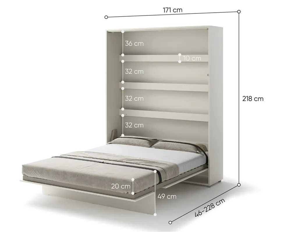 Sklápěcí postel vysoká 160 Bed Concept