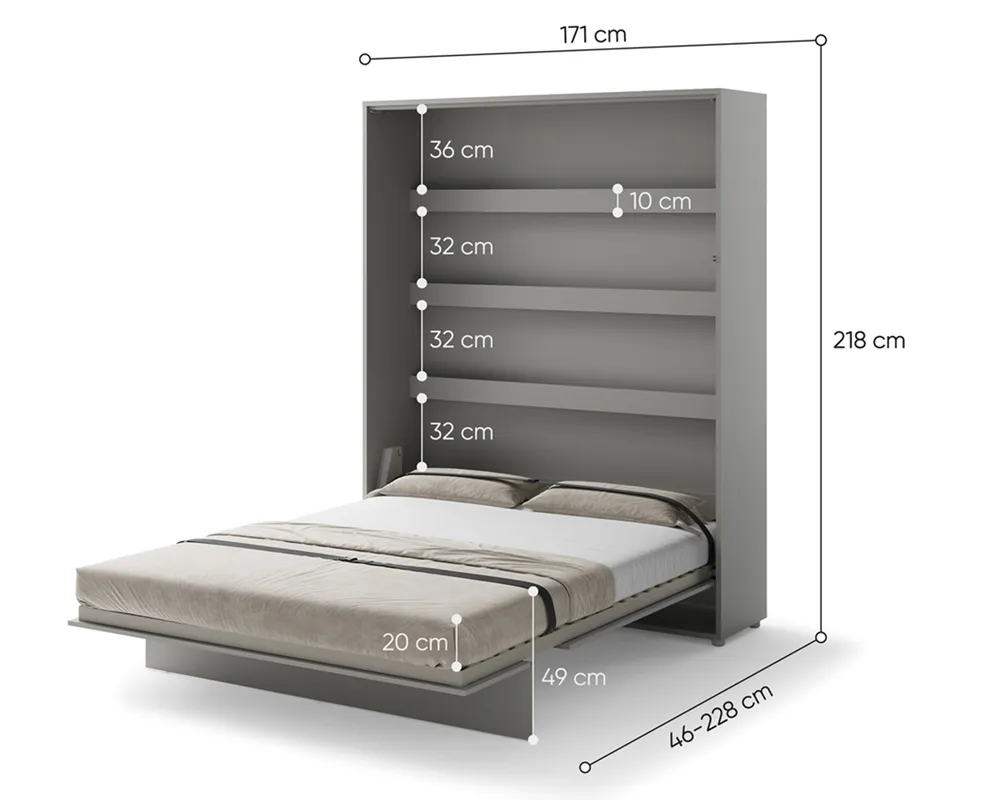 Sklápěcí postel vysoká 160 Bed Concept
