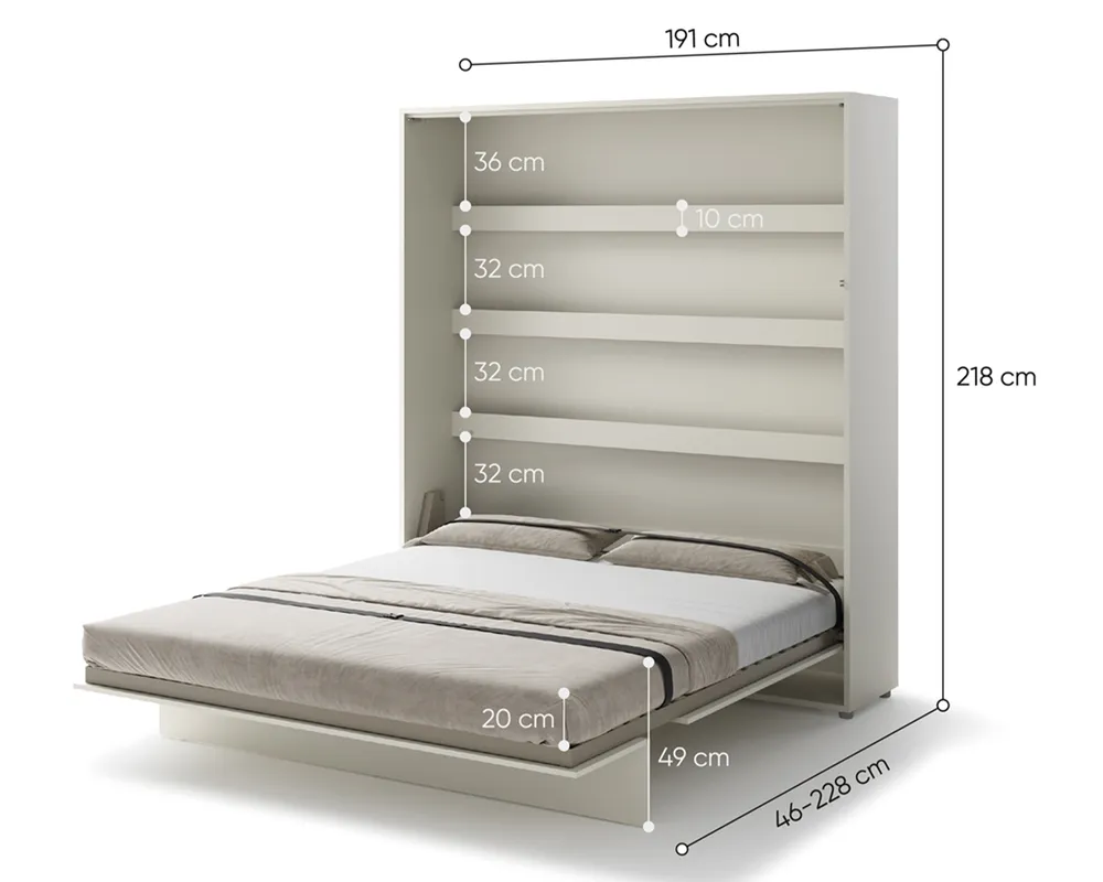 Sklápěcí postel vysoká 180 Bed Concept