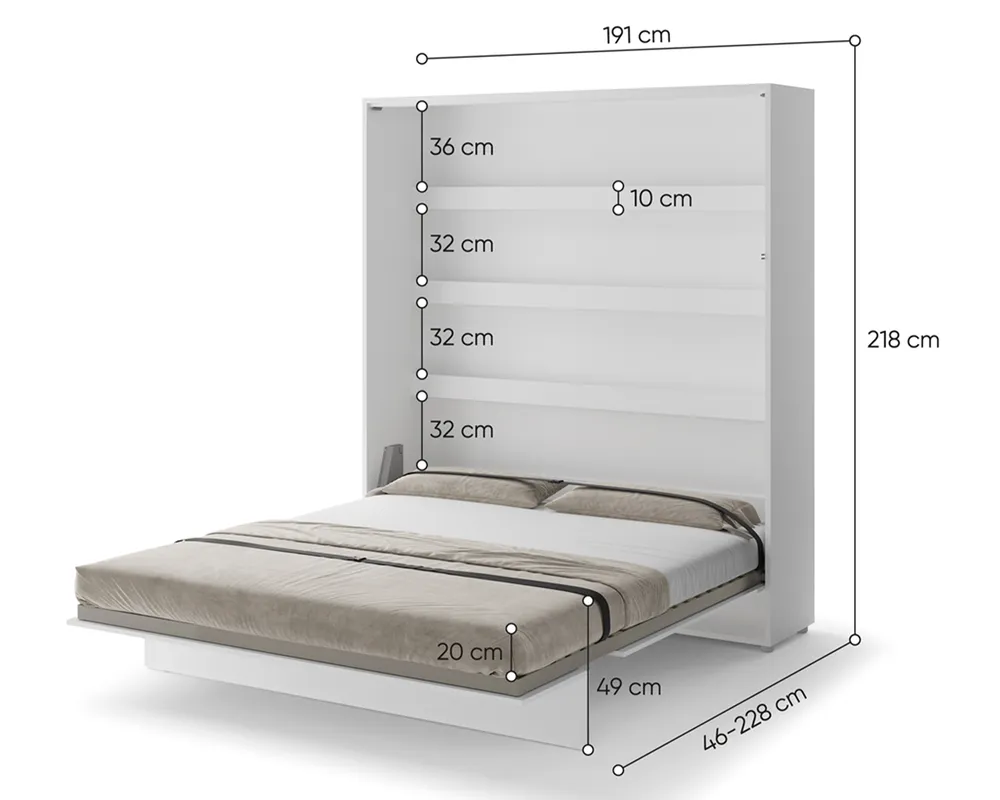 Sklápěcí postel vysoká 180 Bed Concept