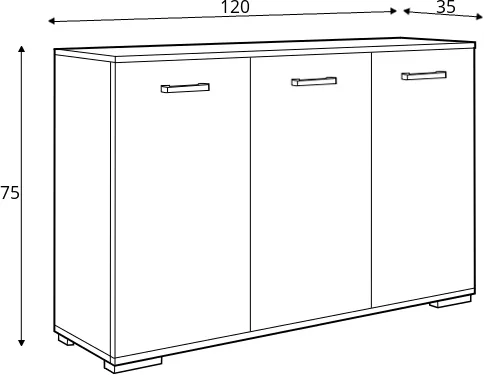 Komoda ABS-120 K1